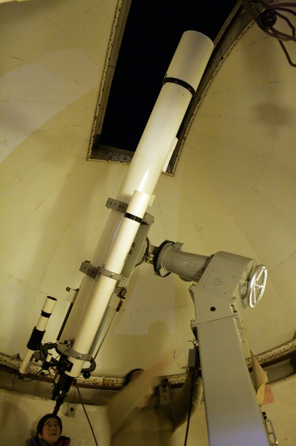 ニコン１５センチ屈折望遠鏡。一昨年メンテナンスしていただきました。・・・もう一昨年になるんですねー。