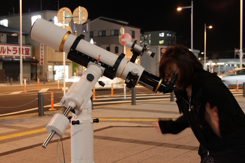 土星を見て感激～♪