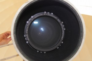 清掃前の対物レンズ